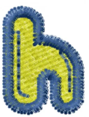 Premium Billo Dream Font H Embroidery Design