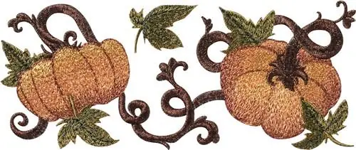 Pumpkins Embroidery Design Price Cut