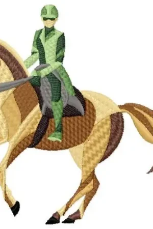 Equestrian Embroidery Design Direct From Manufacturer
