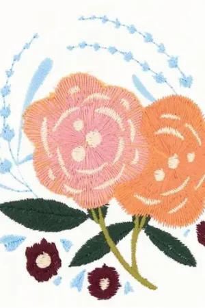 Direct From Factory Roses Embroidery Design