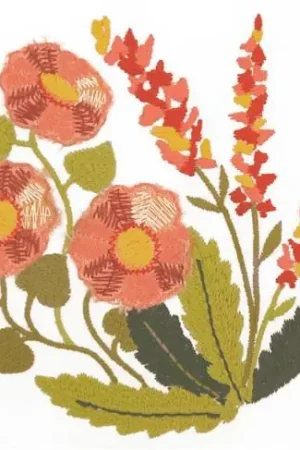 Factory Price Floral Blooms Embroidery Design