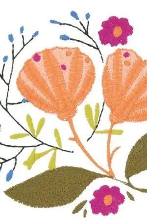 Must Have Floral Arrangement Embroidery Design