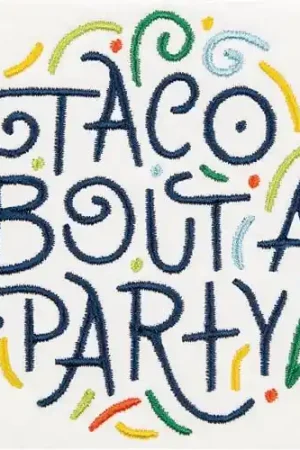 One Day Deal Taco Bout A Party Embroidery Design