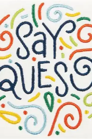 Say Queso Embroidery Design Bulk Order