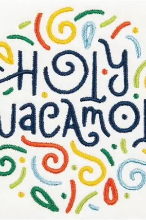 Holy Guacamole Embroidery Design Cheap