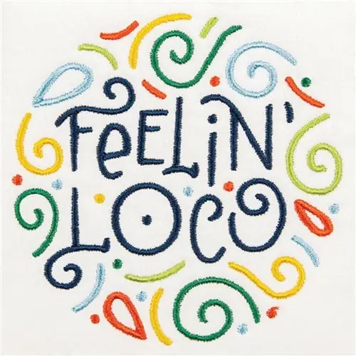 Genuine Feelin Loco Embroidery Design