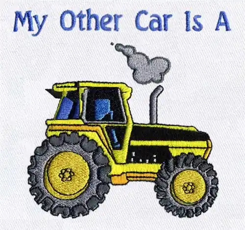 Don’t Miss Out Tractor Embroidery Design