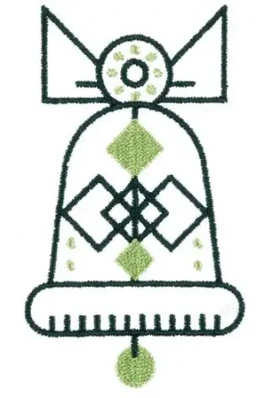 Wholesale Christmas Bell Embroidery Design