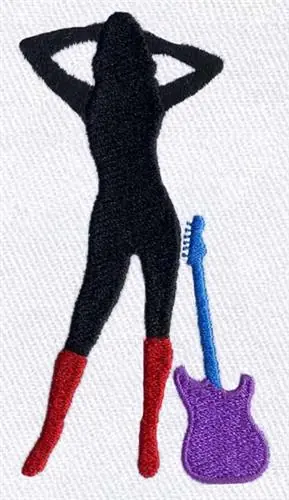 Shop Now Girl Rocker Embroidery Design