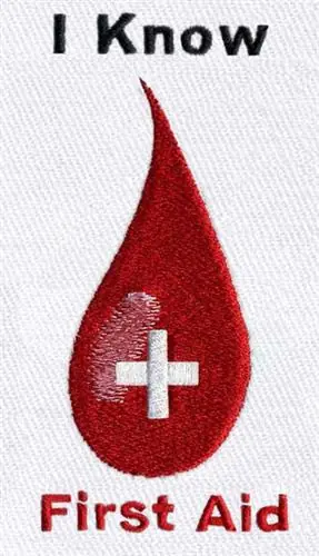 Super Sale First Aid Flame Embroidery Design