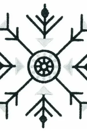 Christmas Snowflake Embroidery Design Free Delivery