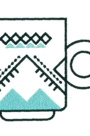 Christmas Mug Embroidery Design Instant Buy