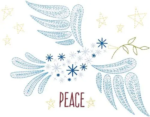 Peace Dove Embroidery Design Direct From Manufacturer