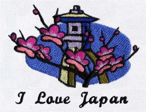 Budget Japanese Lantern Embroidery Design