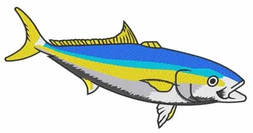 California Yellowtail Embroidery Design New Arrival