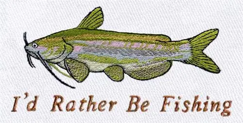 Final Sale Catfish Embroidery Design