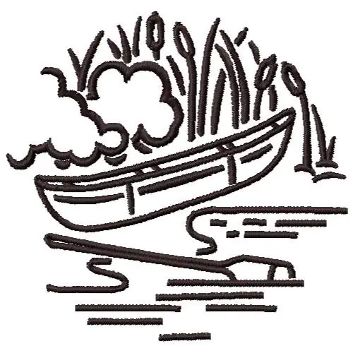 Certified Canoe Embroidery Design