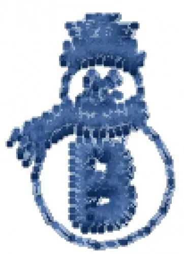 Snowman Font B Embroidery Design Factory Price