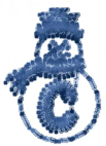 Snowman Font C Embroidery Design Super Sale
