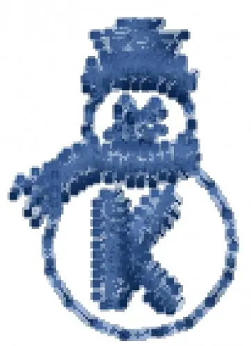 Snowman Font K Embroidery Design Direct From Manufacturer