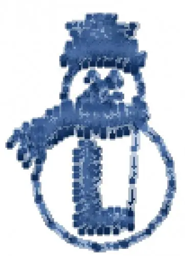 Snowman Font L Embroidery Design Top Rated