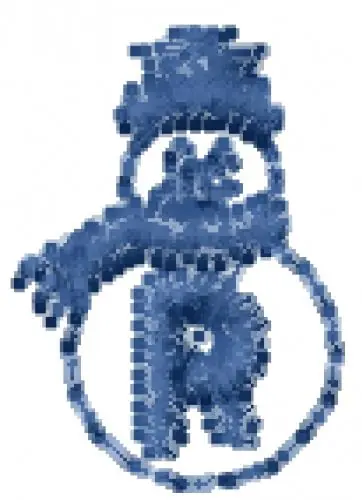 Snowman Font R Embroidery Design One Day Deal