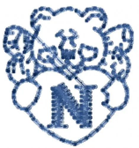Angel Bear Font N Embroidery Design Brand New