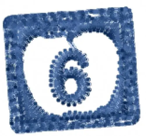 Rachels Chalkboard Number 6 Embroidery Design Professional Grade
