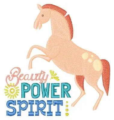 Affordable Beauty Pony Embroidery Design