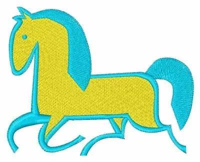 Money Back Guarantee Trotting Horse Embroidery Design
