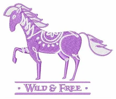Last Chance Wild & Free Embroidery Design