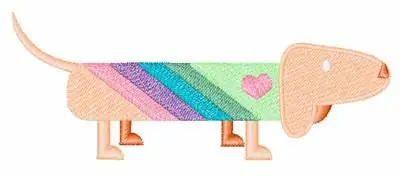 Cheap Dachshund Embroidery Design