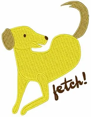 Buy Online Fetch Retriever Embroidery Design