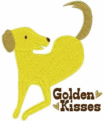 Golden Kisses Embroidery Design Factory Price