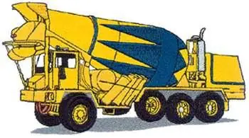Cement Mixer Embroidery Design Bulk Order