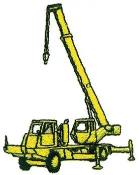 Modern Crane Embroidery Design