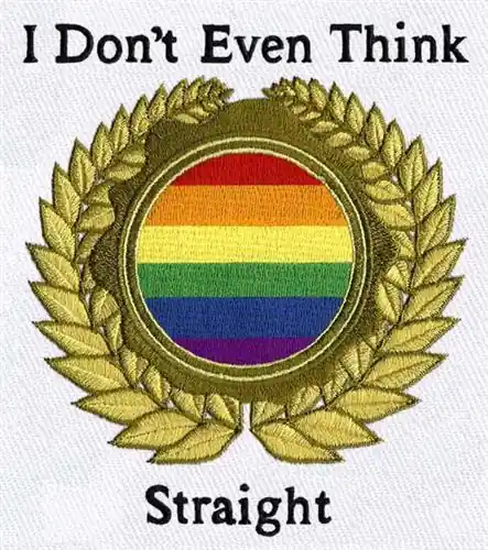 Flash Sale Gay Pride Flag Embroidery Design