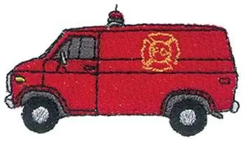 Discount Fire Van Embroidery Design