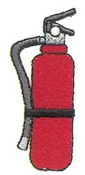 Fire Extinguisher Embroidery Design Express Delivery