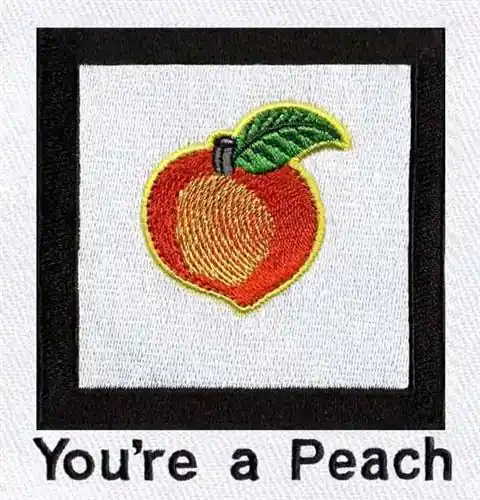 Trending Georgia Peach Embroidery Design