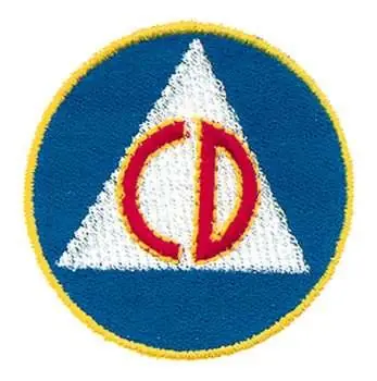 Civil Defense Embroidery Design Genuine