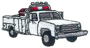 Budget Rural Fire Truck Embroidery Design