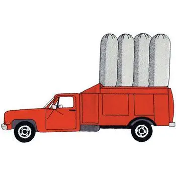 Vacuum Truck Embroidery Design Same Day Shipping