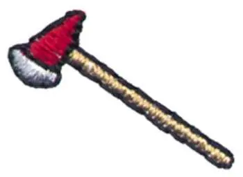 Original 1 Inch Fire Axe Embroidery Design