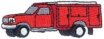 Warranty Included Mini Rescue Truck Embroidery Design