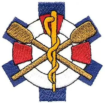Water Rescue Logo Embroidery Design Reduced Price