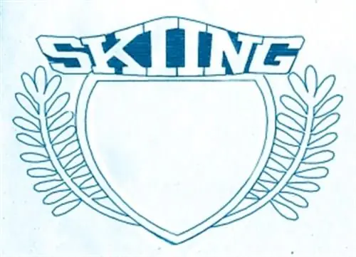 Free Returns Skiing Crest Embroidery Design