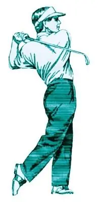 Flash Sale Golfer Embroidery Design