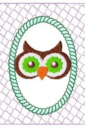 Exclusive Lacy Owl Eyes Embroidery Design