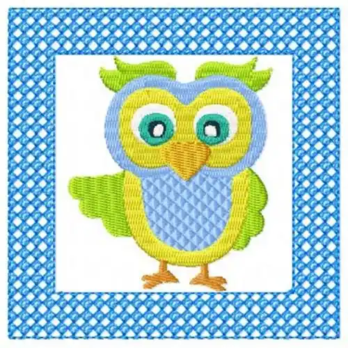 Blue Lacy Owl Embroidery Design Fresh Stock